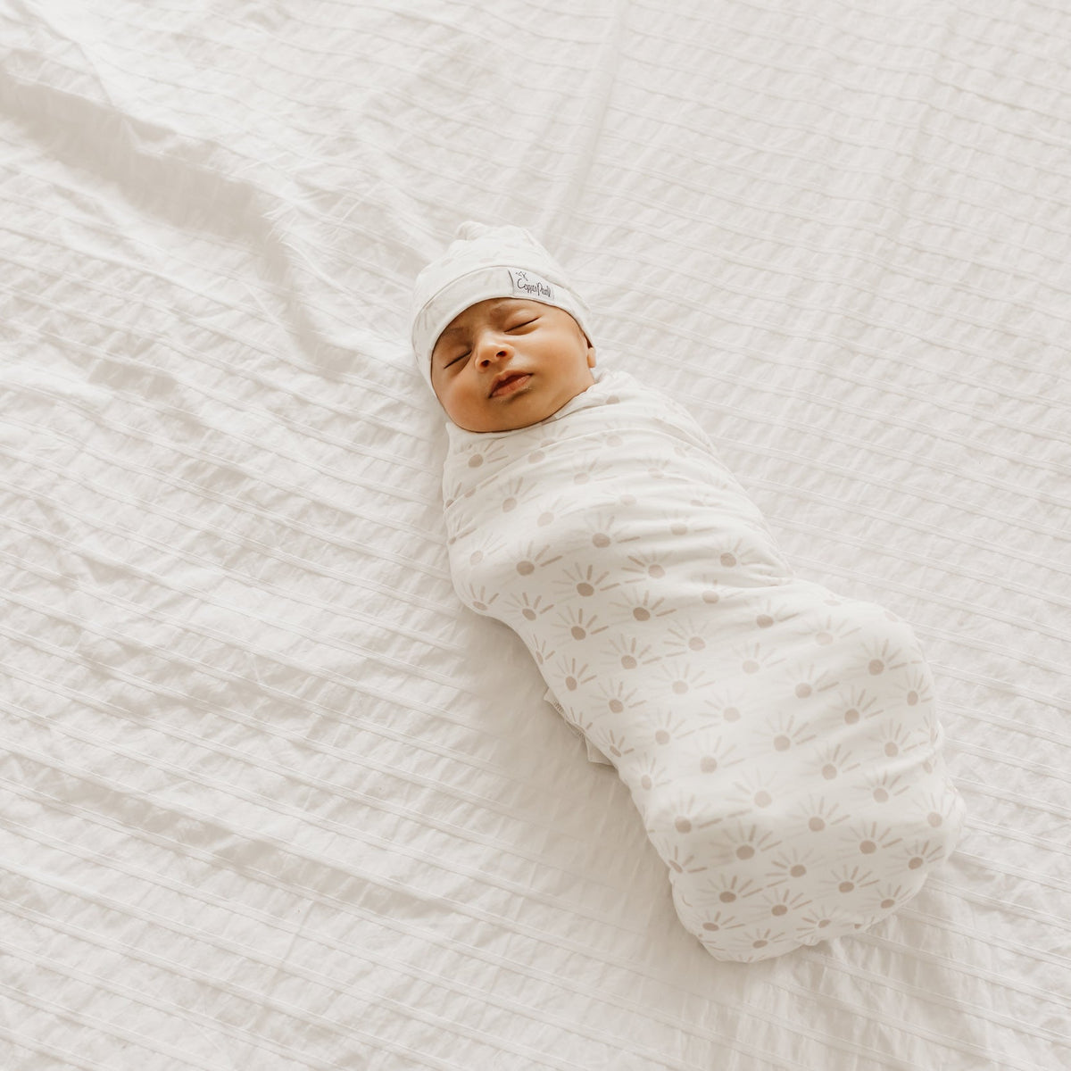 Copper Pearl Knit Swaddle Blanket | Shine