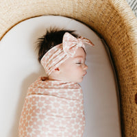 Copper Pearl Knit Swaddle Blanket | Star