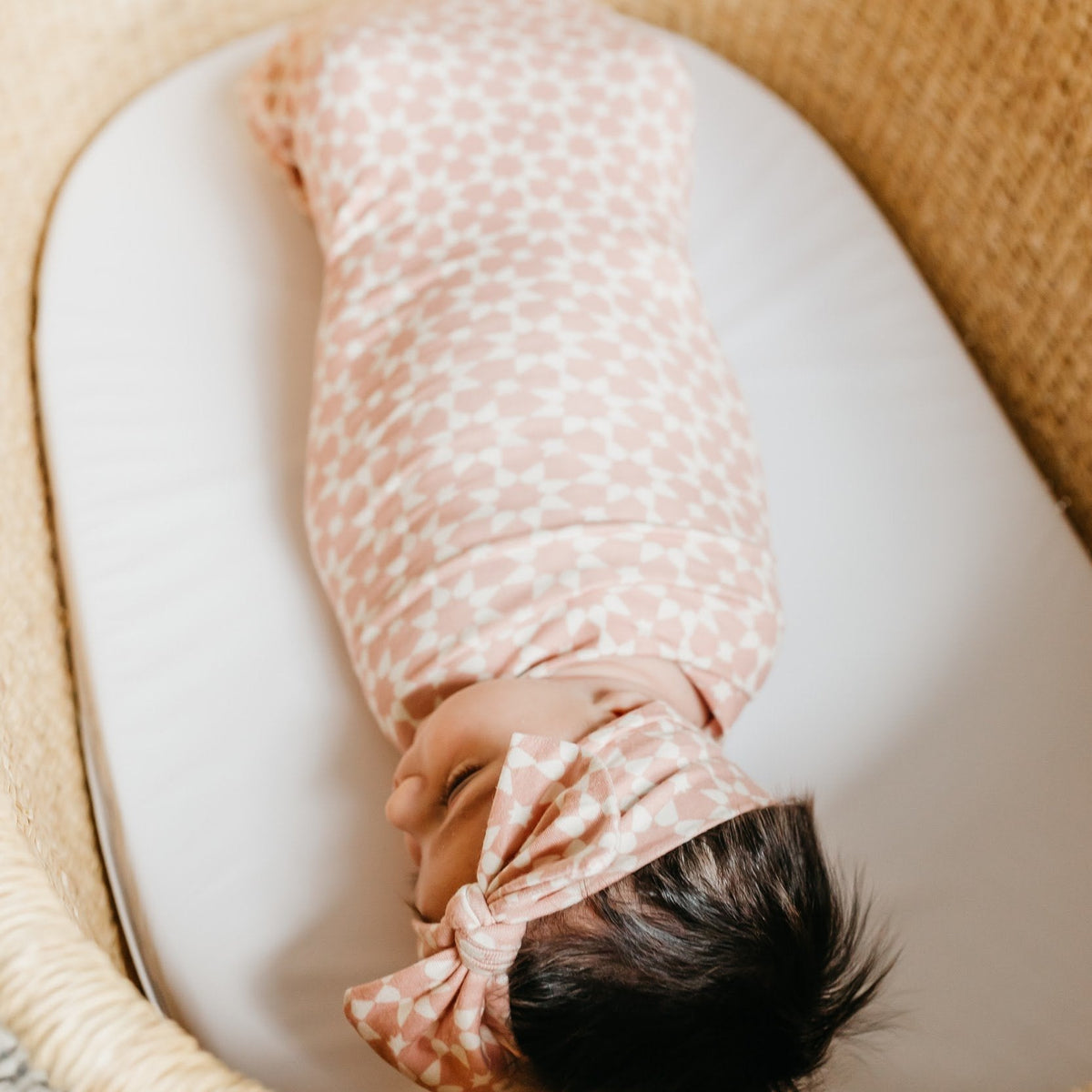 Copper Pearl Knit Swaddle Blanket | Star