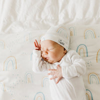 Copper Pearl Knit Swaddle Blanket | Skye