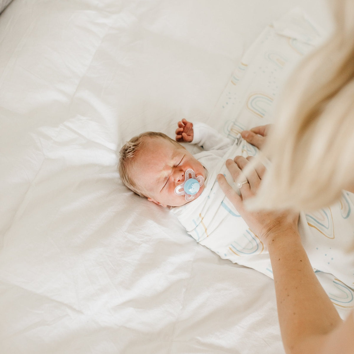 Copper Pearl Knit Swaddle Blanket | Skye