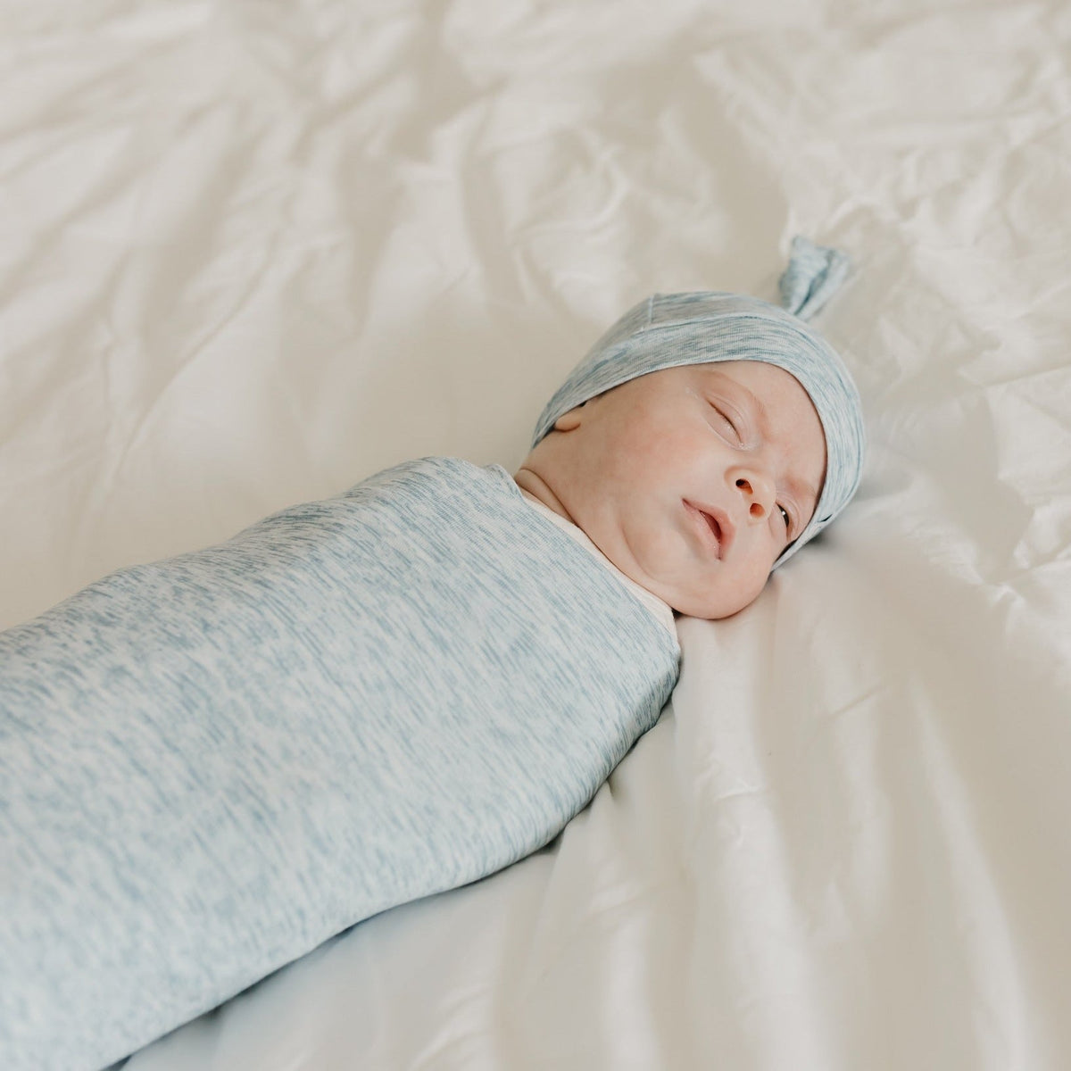 Copper Pearl Knit Swaddle Blanket | Lennon