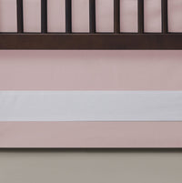 Oilo Solid Crib Skirt - Blush