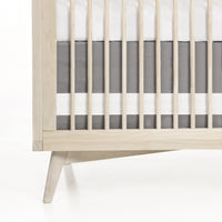 Oilo Solid Crib Skirt - Stone