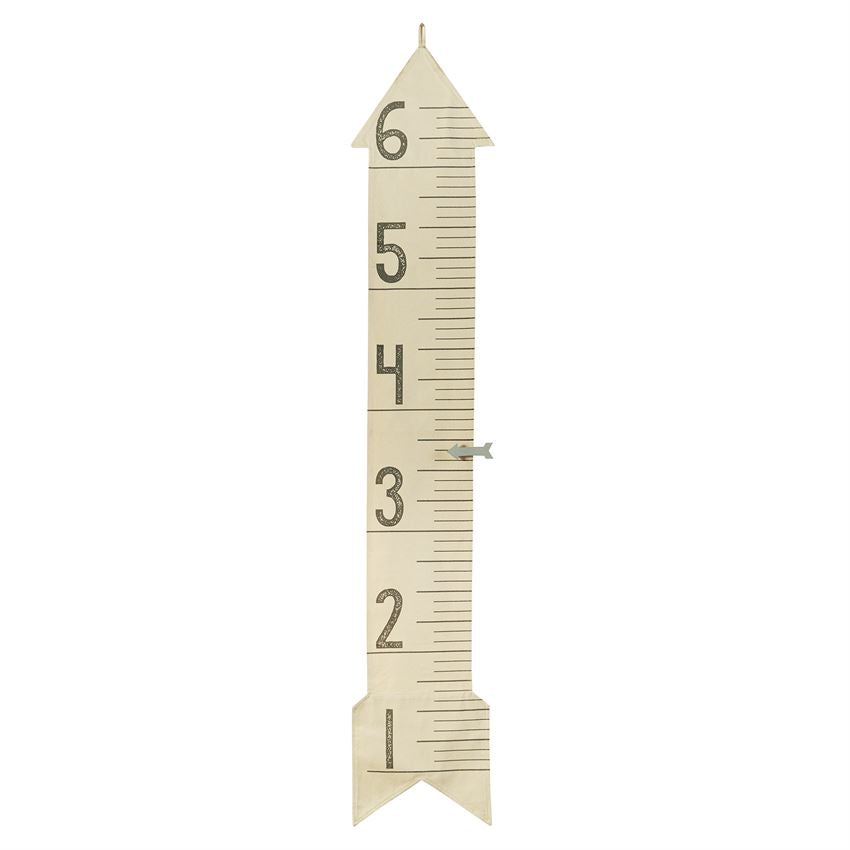 Mud Pie Canvas Arrow Growth Chart