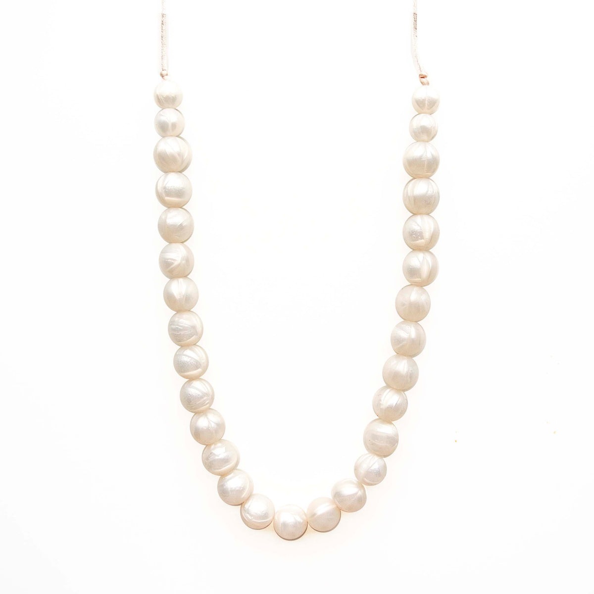 Loulou Lollipop Classic Pearl Silicone Teething Necklace