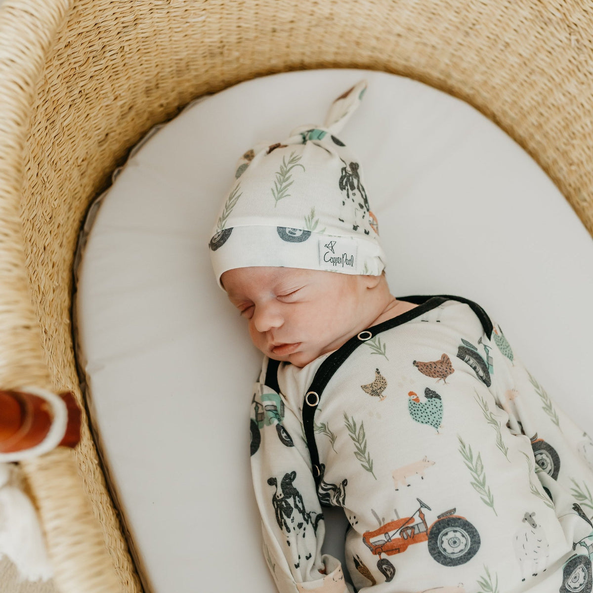 Copper Pearl Top Knot Hat | Jo