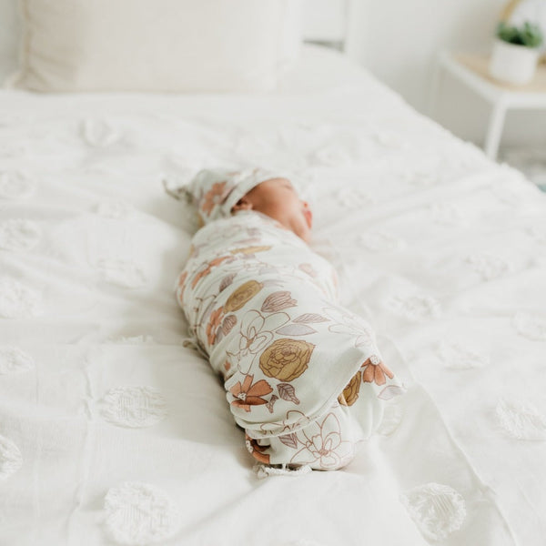 Copper Pearl Knit Swaddle Blanket | Ferra