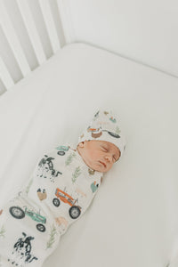 Copper Pearl Knit Swaddle Blanket | Jo