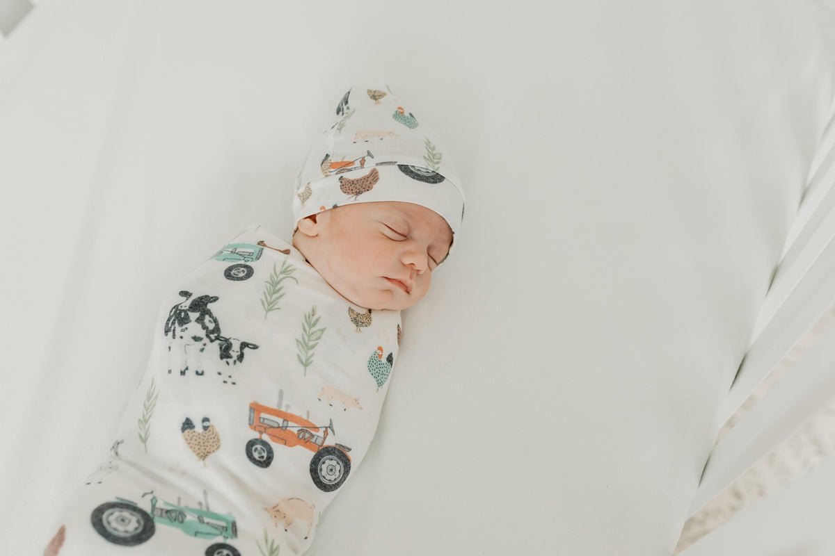 Copper Pearl Knit Swaddle Blanket | Jo