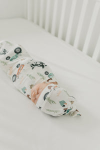 Copper Pearl Knit Swaddle Blanket | Jo