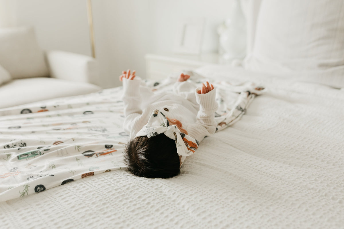 Copper Pearl Knit Swaddle Blanket | Jo