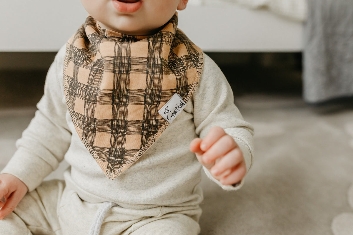 Copper Pearl Baby Bandana Bibs | Jo