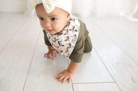 Copper Pearl Baby Bandana Bibs - Olive