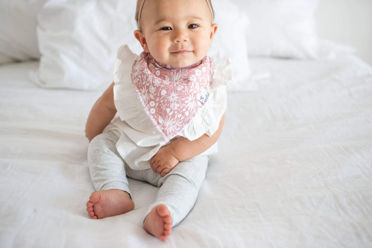 Copper Pearl Baby Bandana Bibs - Olive