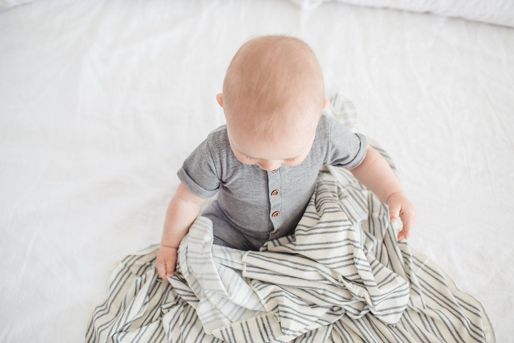 Copper Pearl Knit Swaddle Blanket - Midtown