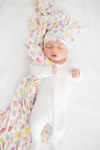 Copper Pearl Knit Swaddle Blanket - Summer