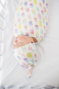 Copper Pearl Knit Swaddle Blanket - Summer