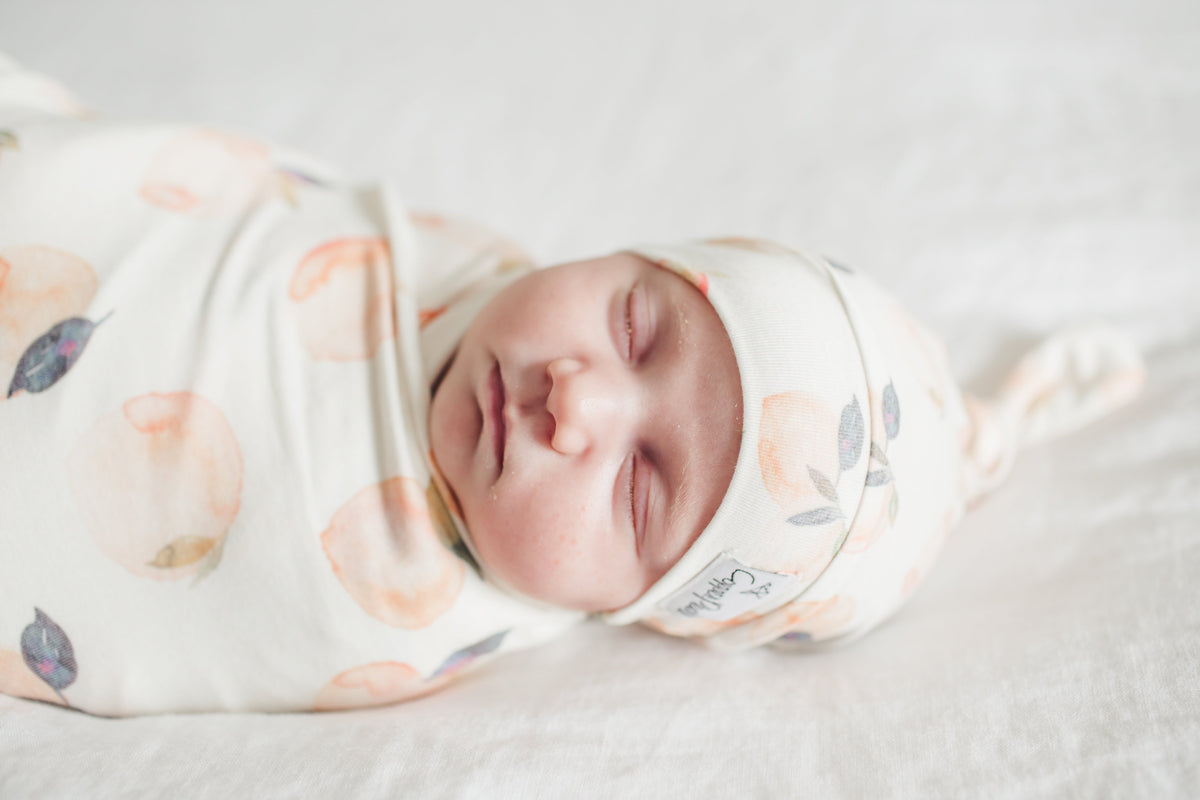 Copper Pearl Top Knot Hat - Caroline