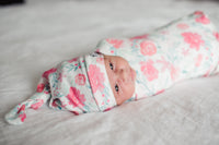 Copper Pearl Knit Swaddle Blanket - June