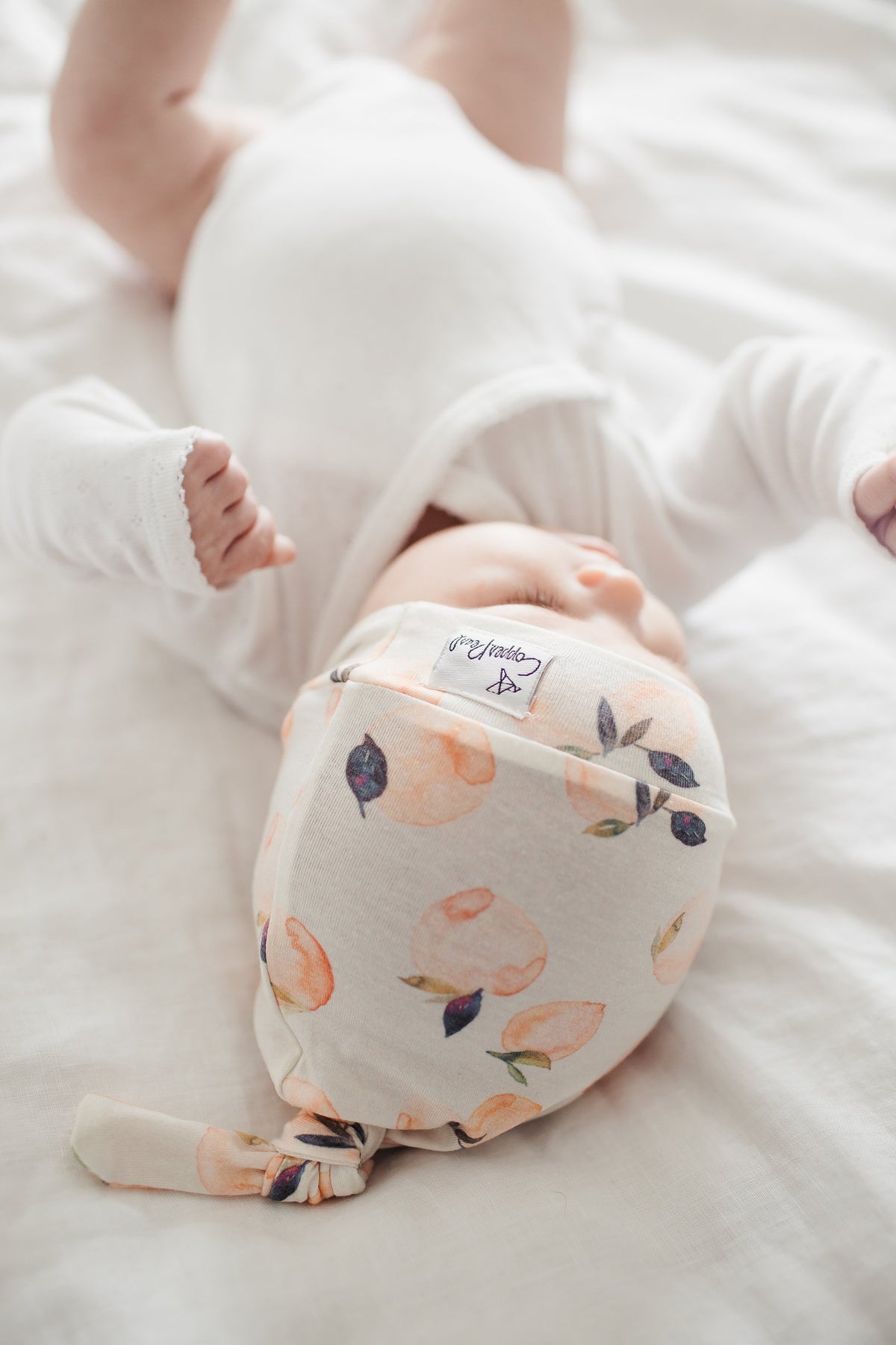 Copper Pearl Top Knot Hat - Caroline