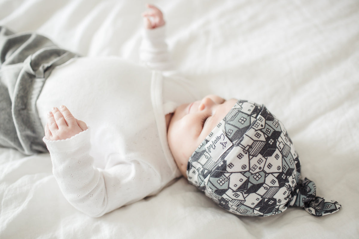 Copper Pearl Top Knot Hat - Urban