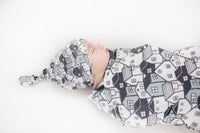 Copper Pearl Knit Swaddle Blanket - Urban