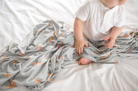 Copper Pearl Knit Swaddle Blanket - Swift