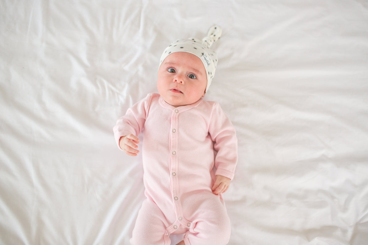 Copper Pearl Top Knot Hat - Willow