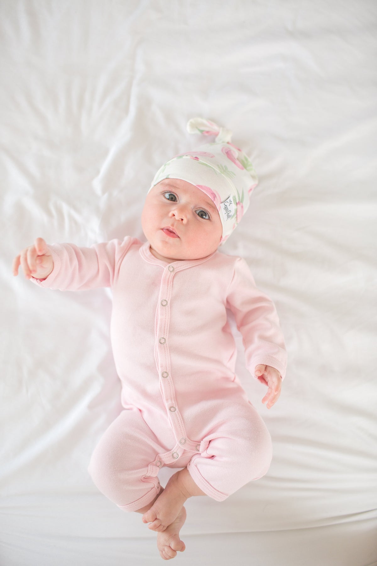 Copper Pearl Top Knot Hat - Grace