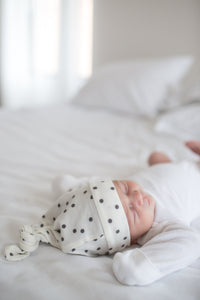 Copper Pearl Top Knot Hat - Willow