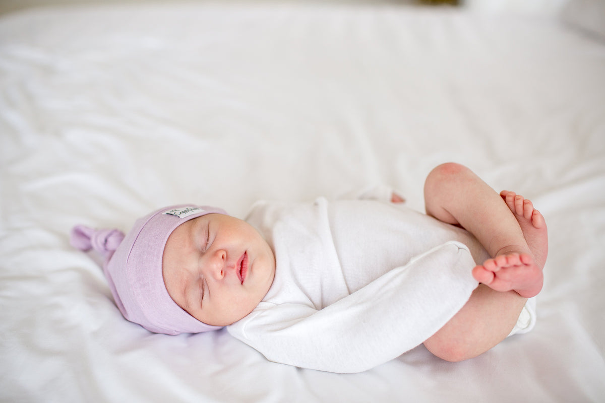 Copper Pearl Top Knot Hat - Lily