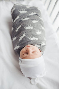 Copper Pearl Knit Swaddle Blanket - Scout