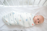 Copper Pearl Knit Swaddle Blanket - Newport