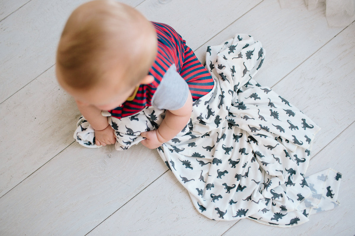 Copper Pearl Knit Swaddle Blanket - Wild