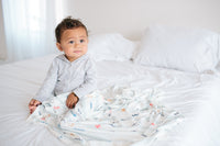 Copper Pearl Knit Swaddle Blanket - Newport