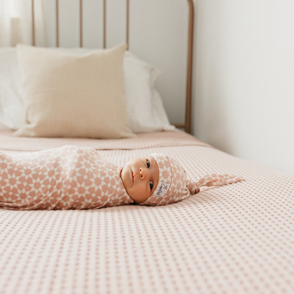 Copper Pearl Knit Swaddle Blanket | Star