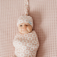 Copper Pearl Knit Swaddle Blanket | Star