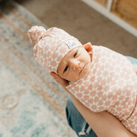 Copper Pearl Knit Swaddle Blanket | Star