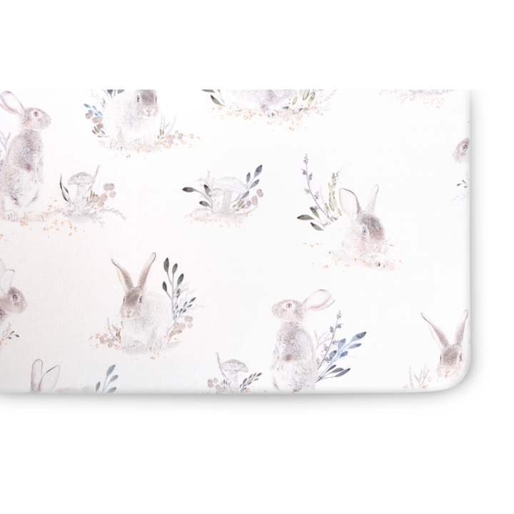 Oilo Jersey Crib Sheet - Cottontail