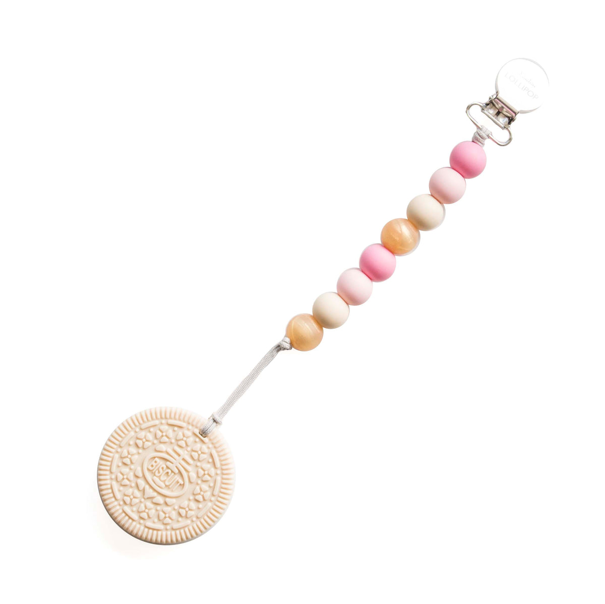 Loulou Lollipop Cream Cookie Teether with Holder Set