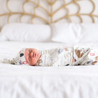 Copper Pearl Knit Swaddle Blanket | Lumberjack