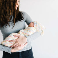 Copper Pearl Knit Swaddle Blanket | Rainee