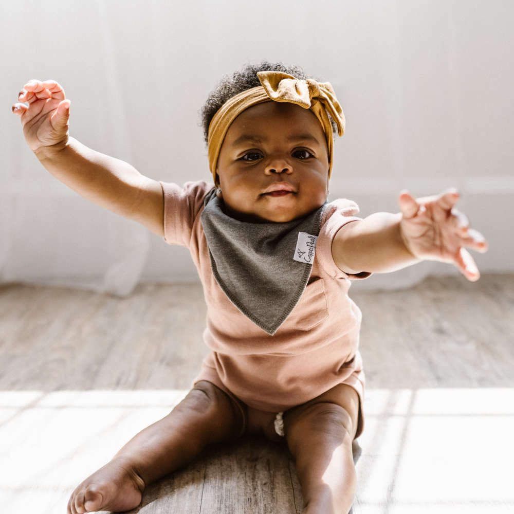 Copper Pearl Baby Bandana Bibs | Lennon