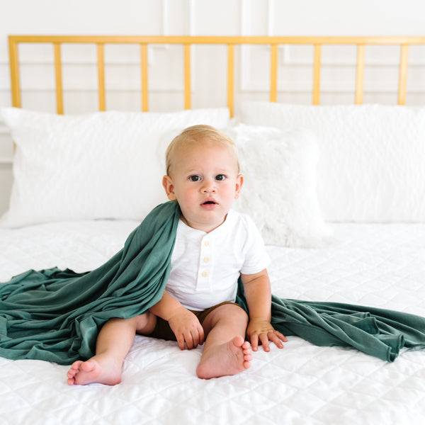 Copper Pearl Knit Swaddle Blanket | Journey