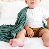 Copper Pearl Knit Swaddle Blanket | Journey