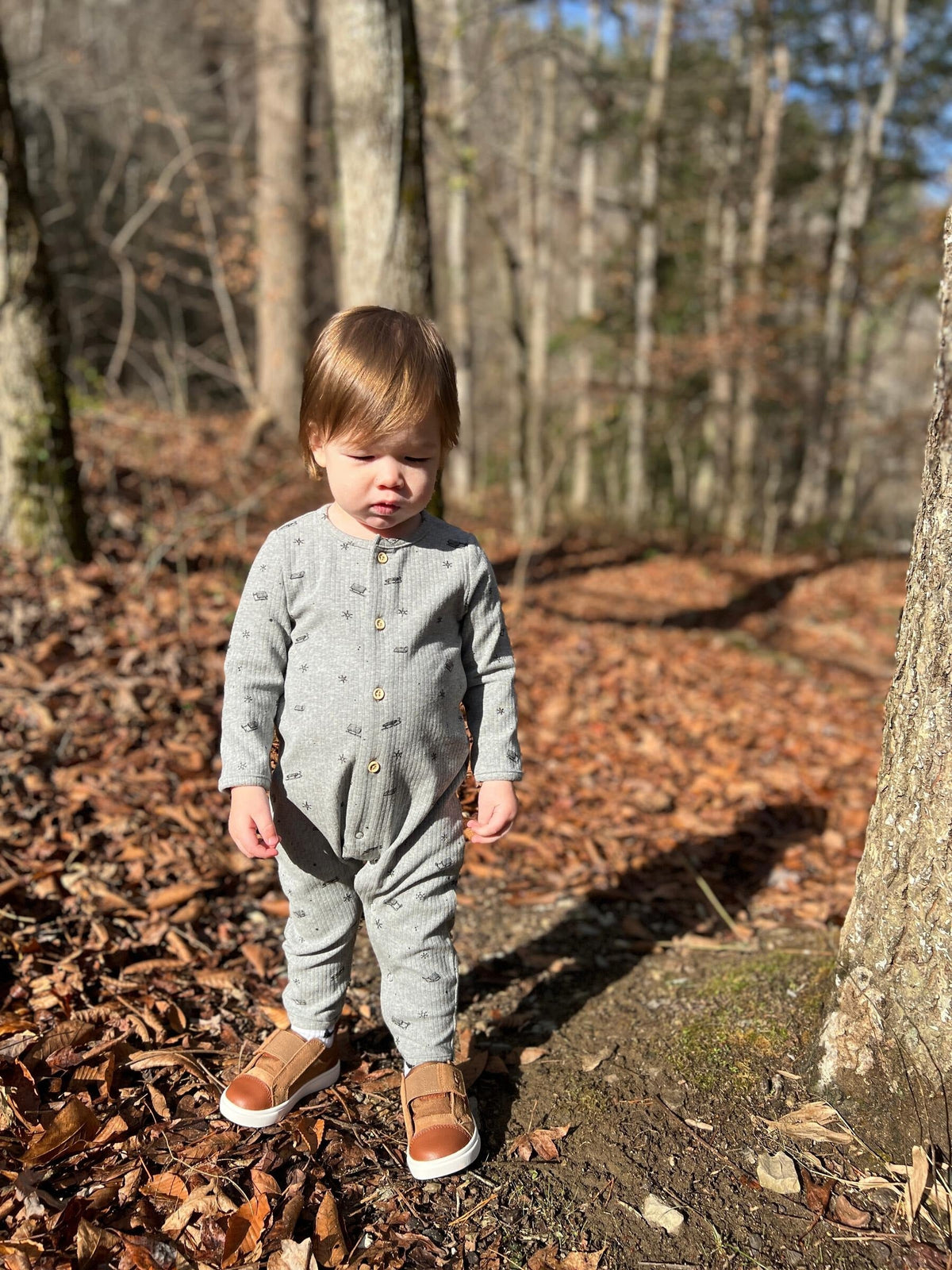 Ettie + H Jowan Romper | Grey Sleds