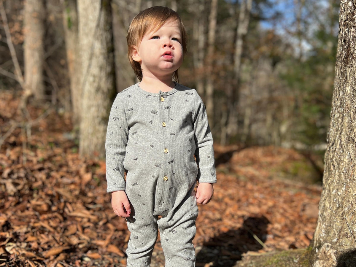 Ettie + H Jowan Romper | Grey Sleds