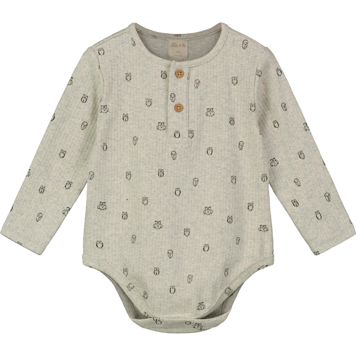 Ettie + H Kytto Onesie/T-Shirt | Oatmeal Owls