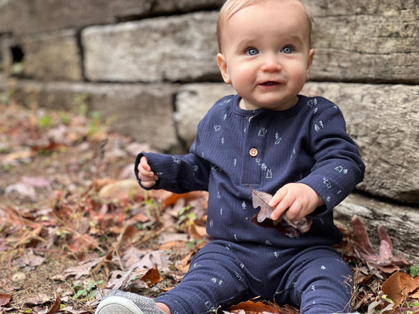 Ettie + H Perry Leggings | Navy Bears